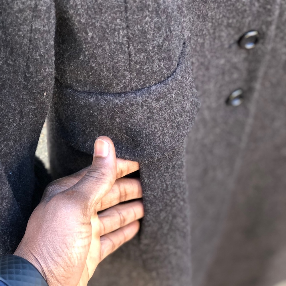 Nw Albert Nipon America Made Wool&Fur Coat, Sz 8p - image 4